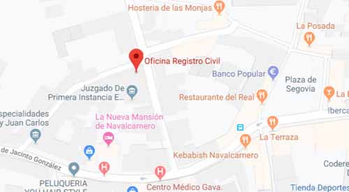mapa registro civil navalcarnero